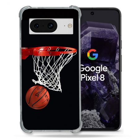 Coque Renforcée En Verre Trempé Pour Google Pixel 8 Sport Basket Panier