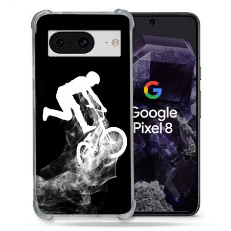 Coque Renforcée En Verre Trempé Pour Google Pixel 8 Sport VTT Noir