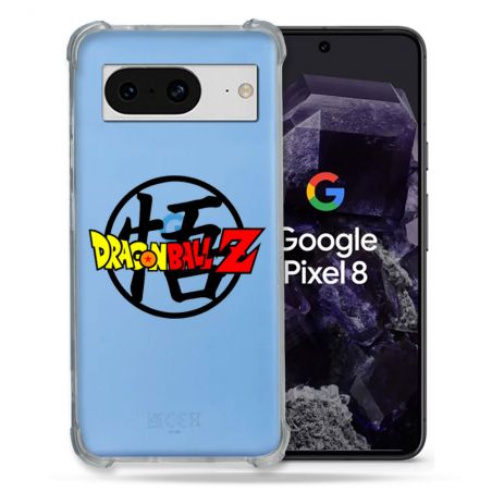 Coque Transparente Renforcée En Verre Trempé Pour Google Pixel 8 Dragon Ball Logo