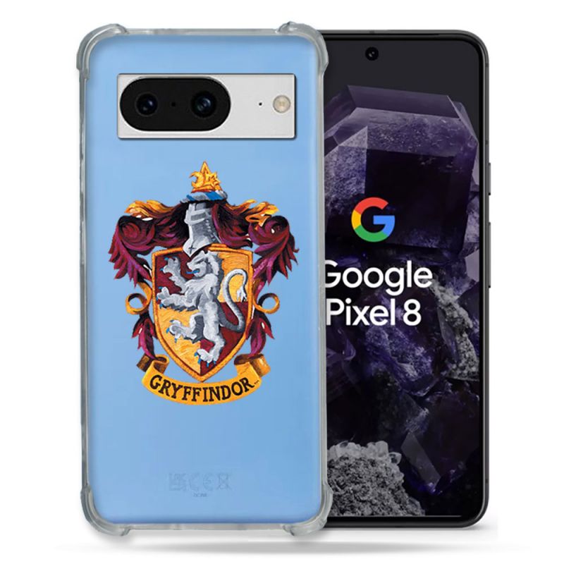 Coque Transparente Renforcée En Verre Trempé Pour Google Pixel 8 Harry Potter Griffindor