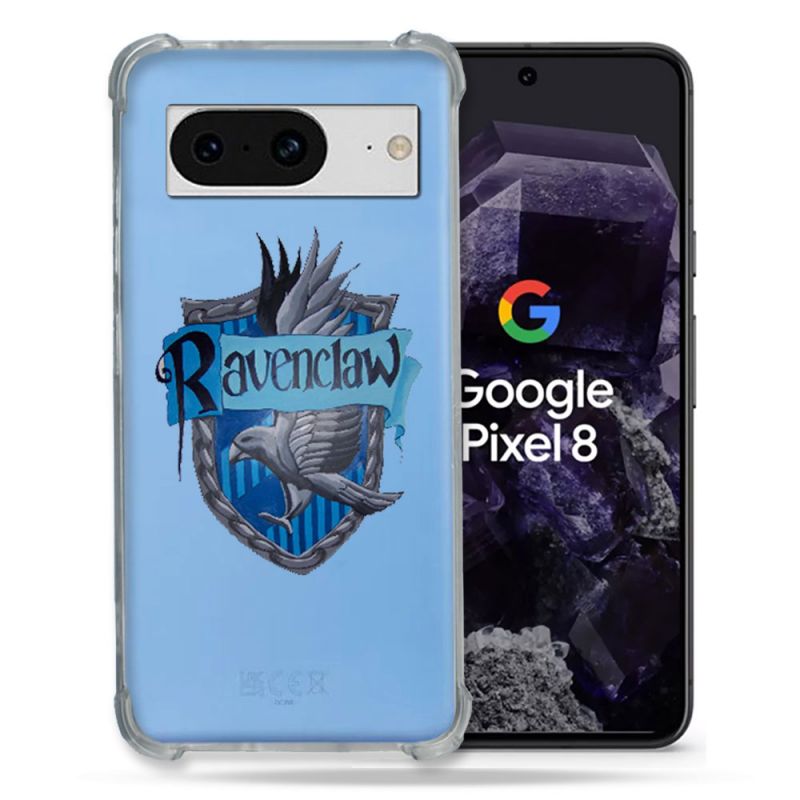 Coque Transparente Renforcée En Verre Trempé Pour Google Pixel 8 Harry Potter Ravenclaw