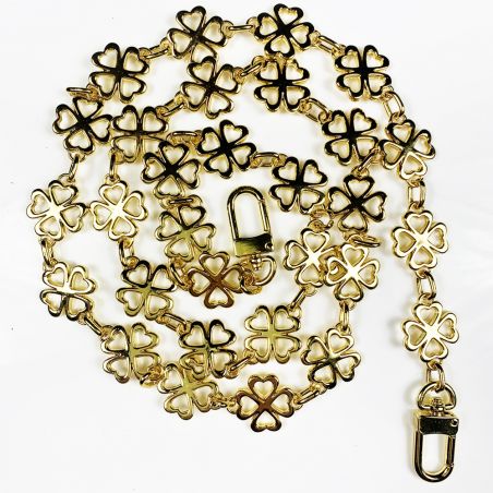 Coque Transparente Renforcée En Verre Trempé Pour Google Pixel 8 Lanière / Cordon Bijou Trèfle Or