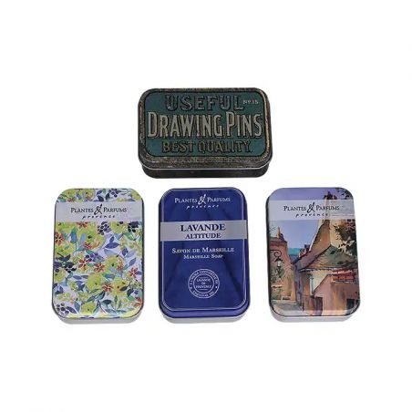 Packaging / Emballage boites en métal rectangulaires