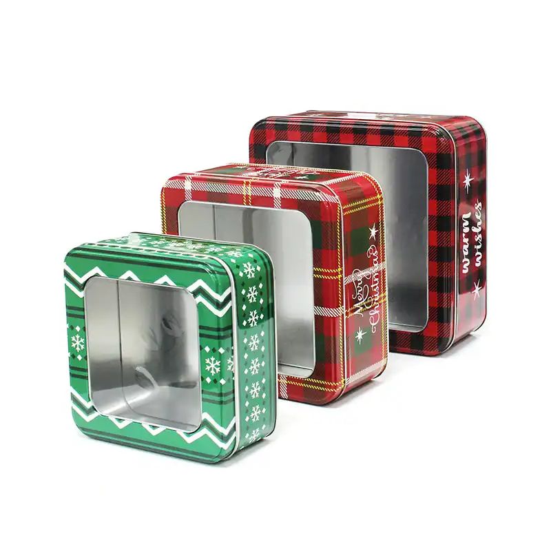 Packaging / Emballage boites en métal carrées