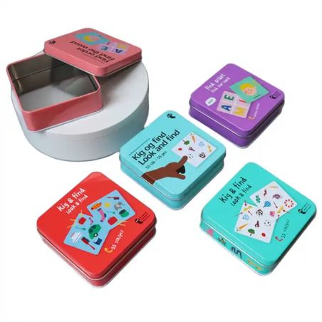 Packaging / Emballage boites en métal carrées