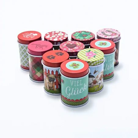 Packaging / Emballage boites en métal rondes