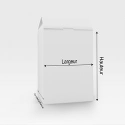 Packaging / Emballage boites pliante standard en carton à soufflet personnalisées