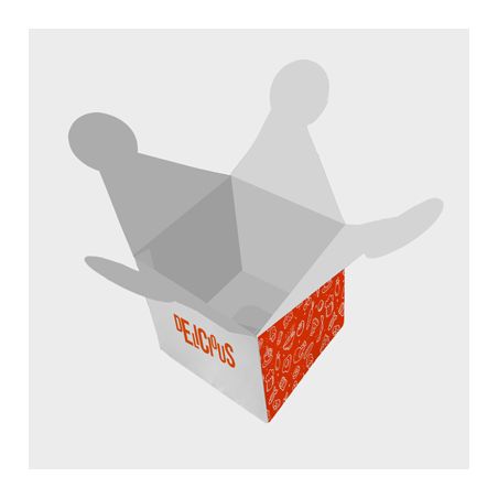 Packaging / Emballage Boites Carrées Fermeture Pétale Personnalisées