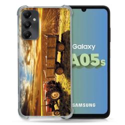 Coque Renforcée En Verre Trempé PourSamsung Galaxy A05S Agriculture Tracteur Color