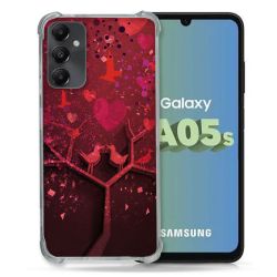 Coque Renforcée En Verre Trempé PourSamsung Galaxy A05S Amour Arbre