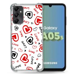 Coque Renforcée En Verre Trempé PourSamsung Galaxy A05S Amour Love