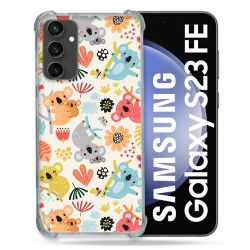 Coque Renforcée En Verre Trempé PourSamsung Galaxy S23 FE Animal Koala Pattern