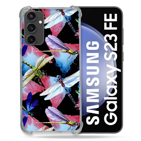 Coque Renforcée En Verre Trempé PourSamsung Galaxy S23 FE Animal Libellule