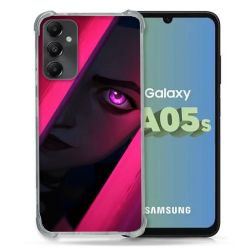 Coque Renforcée En Verre Trempé PourSamsung Galaxy A05S Arcane Jynx Rose