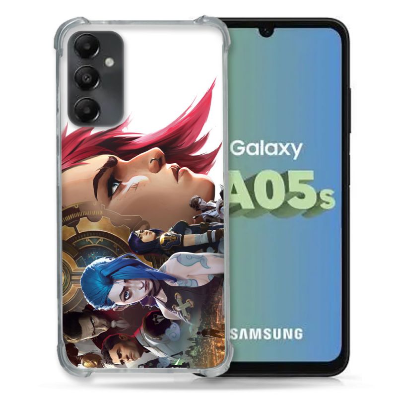 Coque Renforcée En Verre Trempé PourSamsung Galaxy A05S Arcane Jynx Sœur