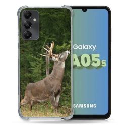 Coque Renforcée En Verre Trempé PourSamsung Galaxy A05S Chasse Cerf