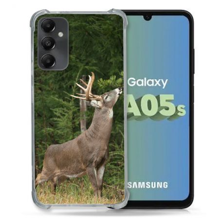 Coque Renforcée En Verre Trempé PourSamsung Galaxy A05S Chasse Cerf