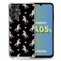 Coque Renforcée En Verre Trempé PourSamsung Galaxy A05S Fantastique Licorne Pattern
