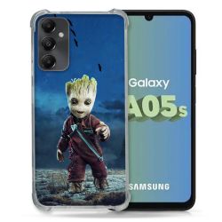 Coque Renforcée En Verre Trempé PourSamsung Galaxy A05S Groot Bleu