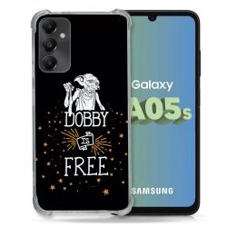 Coque Renforcée En Verre Trempé PourSamsung Galaxy A05S Harry Potter Dobby Free Noir