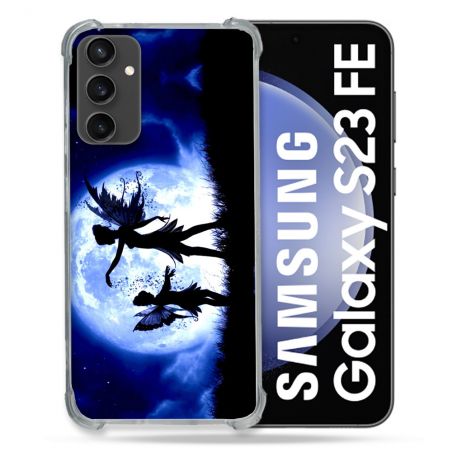 Coque Renforcée En Verre Trempé PourSamsung Galaxy S23 FE Fantastique Fee Lune