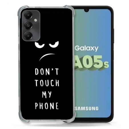 Coque Renforcée En Verre Trempé PourSamsung Galaxy A05S Humour Don't Touch
