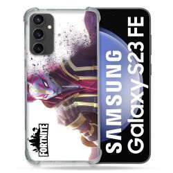 Coque Renforcée En Verre Trempé PourSamsung Galaxy S23 FE Fortnite Blanc