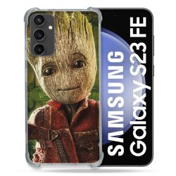 Coque Renforcée En Verre Trempé PourSamsung Galaxy S23 FE Groot Vert