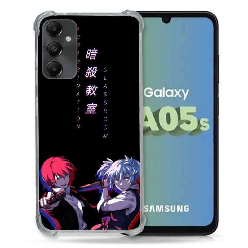 Coque Renforcée En Verre Trempé PourSamsung Galaxy A05S Manga Assassination Classroom Duo