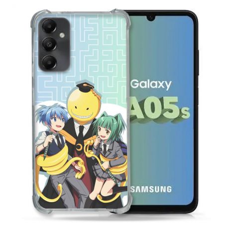 Coque Renforcée En Verre Trempé PourSamsung Galaxy A05S Manga Assassination Classroom Kuro Trio