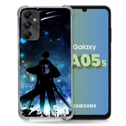 Coque Renforcée En Verre Trempé PourSamsung Galaxy A05S Manga Attaque Titans Levi
