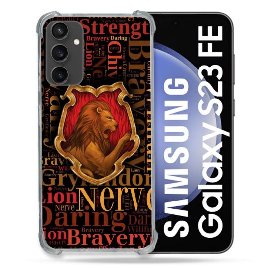 Coque Renforcée En Verre Trempé PourSamsung Galaxy S23 FE Harry Potter Griffondor