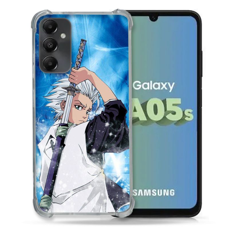 Coque Renforcée En Verre Trempé PourSamsung Galaxy A05S Manga Bleach Hitsugaya
