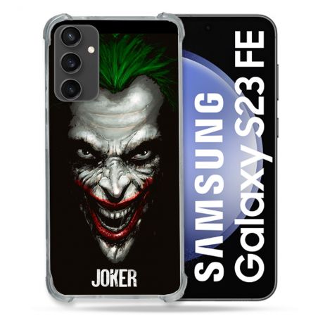 Coque Renforcée En Verre Trempé PourSamsung Galaxy S23 FE Joker Noir