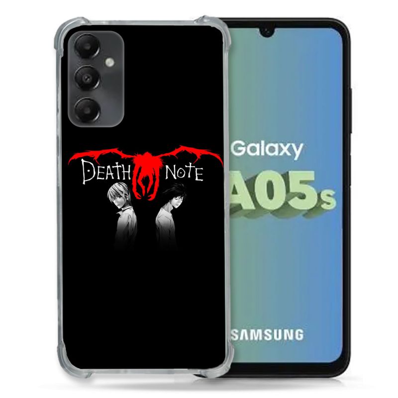 Coque Renforcée En Verre Trempé PourSamsung Galaxy A05S Manga Death Note Noir