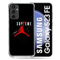 Coque Renforcée En Verre Trempé PourSamsung Galaxy S23 FE Jordan Supreme Noir