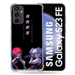 Coque Renforcée En Verre Trempé PourSamsung Galaxy S23 FE Manga Assassination Classroom Duo