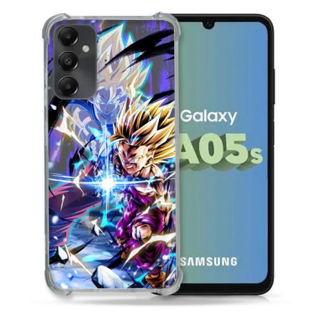 Coque Renforcée En Verre Trempé PourSamsung Galaxy A05S Manga Dragon Ball Sangohan Duo