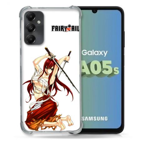 Coque Renforcée En Verre Trempé PourSamsung Galaxy A05S Manga Fairy Tail Erza