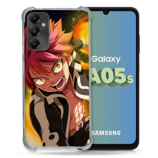 Coque Renforcée En Verre Trempé PourSamsung Galaxy A05S Manga Fairy Tail Natsu