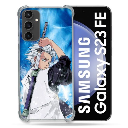 Coque Renforcée En Verre Trempé PourSamsung Galaxy S23 FE Manga Bleach Hitsugaya