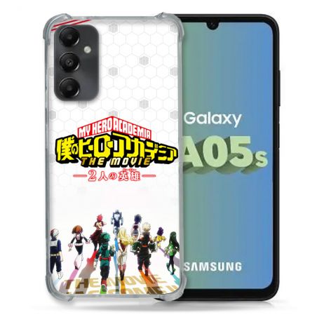 Coque Renforcée En Verre Trempé PourSamsung Galaxy A05S Manga My Hero Academia Blanc