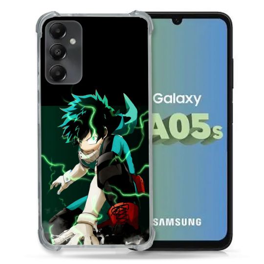 Coque Renforcée En Verre Trempé PourSamsung Galaxy A05S Manga My Hero Academia Deku