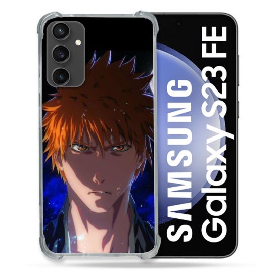 Coque Renforcée En Verre Trempé PourSamsung Galaxy S23 FE Manga Bleach Ichigo