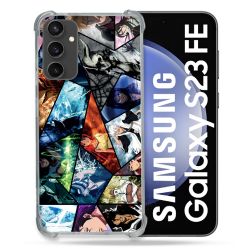 Coque Renforcée En Verre Trempé PourSamsung Galaxy S23 FE Manga Bleach Pele Mele