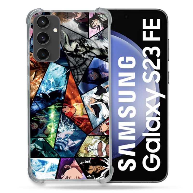 Coque Renforcée En Verre Trempé PourSamsung Galaxy S23 FE Manga Bleach Pele Mele