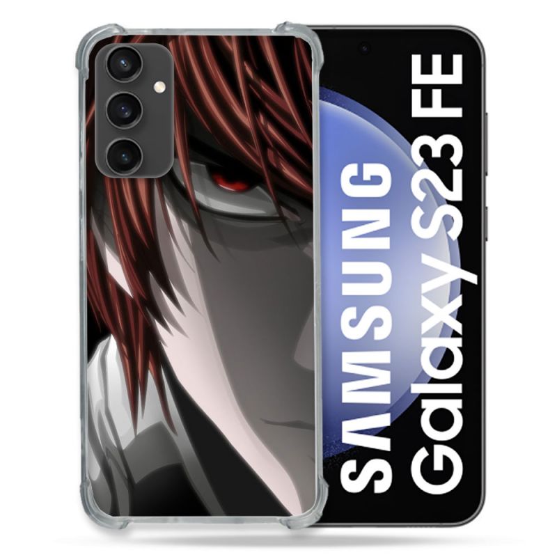 Coque Renforcée En Verre Trempé PourSamsung Galaxy S23 FE Manga Death Note Kira