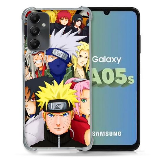 Coque Renforcée En Verre Trempé PourSamsung Galaxy A05S Manga Naruto Team