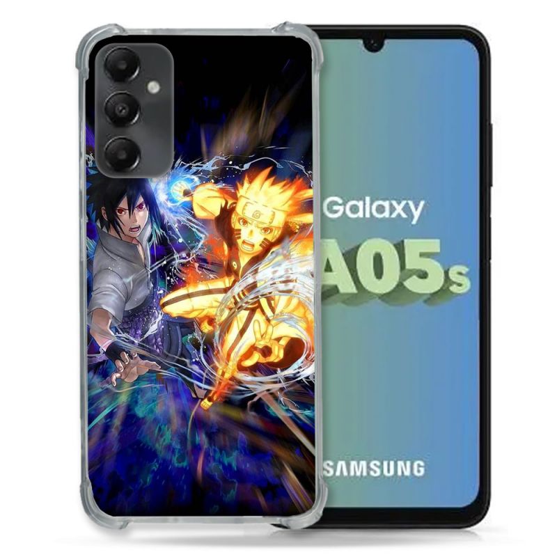 Coque Renforcée En Verre Trempé PourSamsung Galaxy A05S Manga Naruto VS