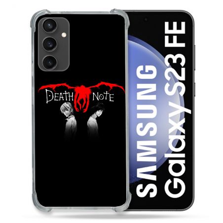 Coque Renforcée En Verre Trempé PourSamsung Galaxy S23 FE Manga Death Note Noir